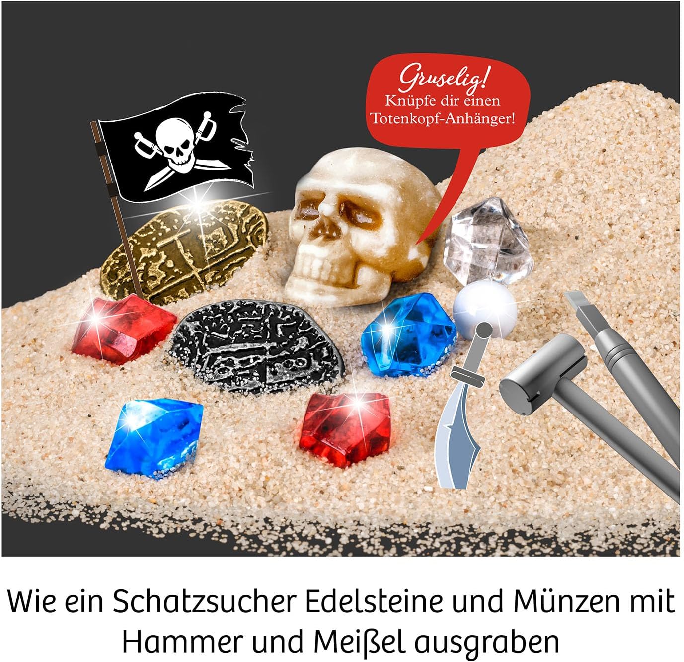 KOSMOS Pirate Treasure Experiment Set, Excavation Set from 7 Years – Bild 4