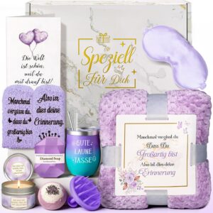 TUZELIYA Gifts for Women Girlfriend – Birthday Gift – Wellness Gift Set – Get Well Soon & Courage Gifts – Gift Ideas for Mum, Sister, Daughter, Colleague, Aunt, Wife – Purple