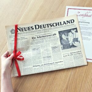 Newspaper from the former GDR from the Day of Birth 1965 - historical GDR newspaper as a gift idea for a birthday