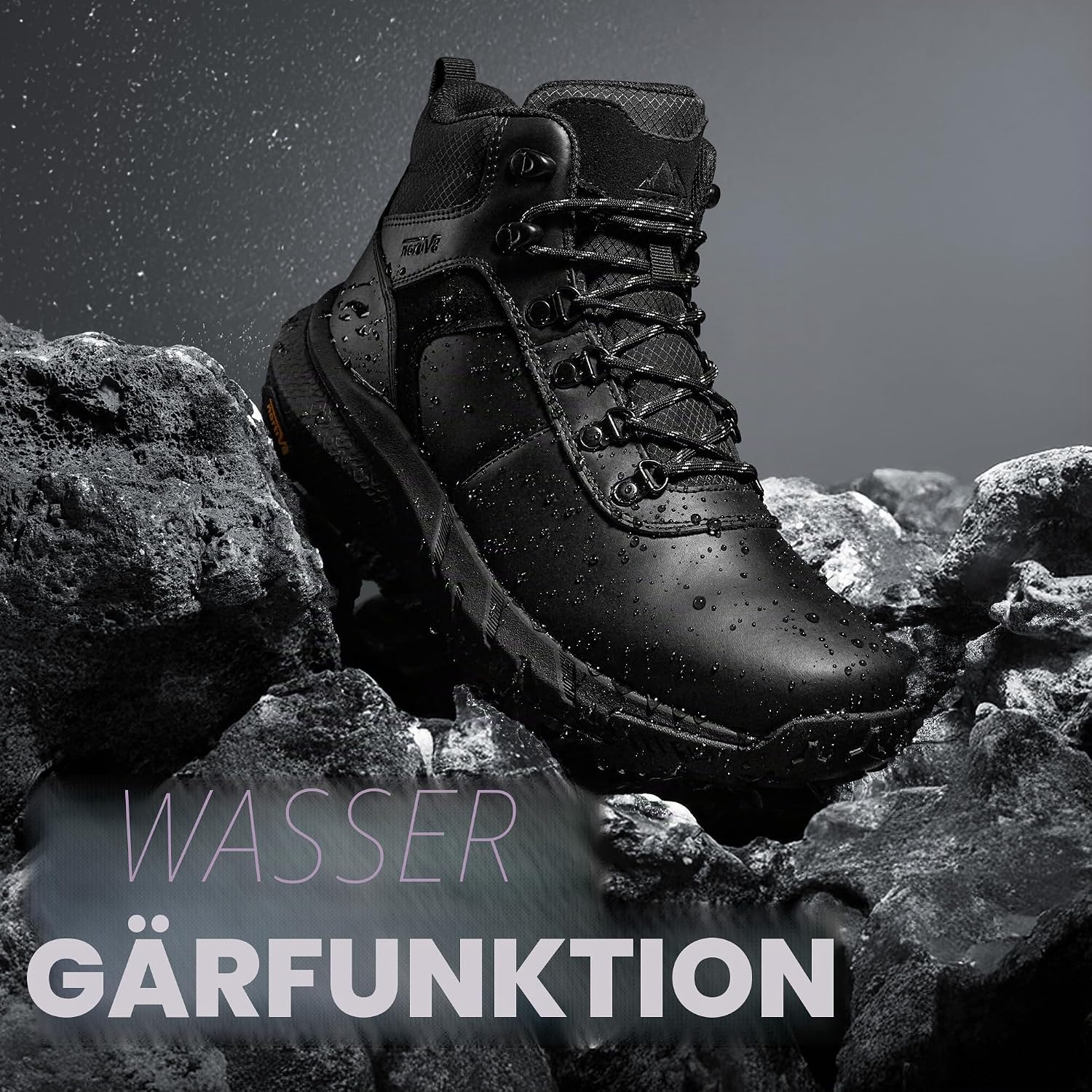 NORTIV 8 Men's Waterproof Hiking Shoes Lightweight Outdoor Mid Trekking Leather Shoes – Bild 4