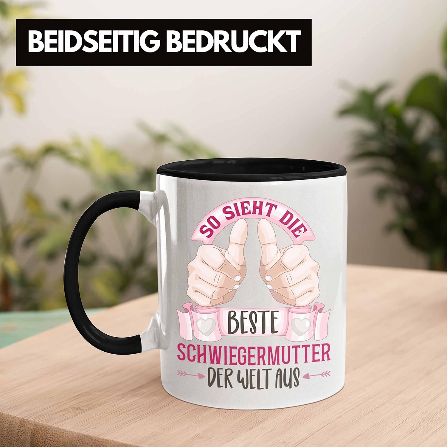 Trendation - So sieht Die Beste Schwiegermutter der Welt Aus Mug Gift Mother's Day Mummy Gift Birthday Saying (Black) – Bild 5