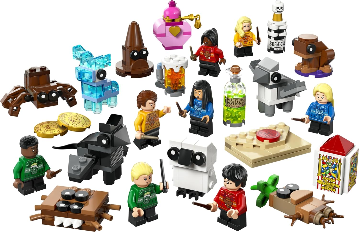 LEGO Harry Potter Advent Calendar 2025 - Christmas Toy with 24 Surprises - 8 Mini Figures in Festive Sweaters & 6 Figures - Gift for Girls and Boys from 7 Years - 76456 – Bild 9