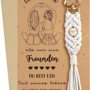 Leikedun Girlfriend Mum Gift Mother Girlfriend Keyring for Mum Girlfriend with Card and Envelope