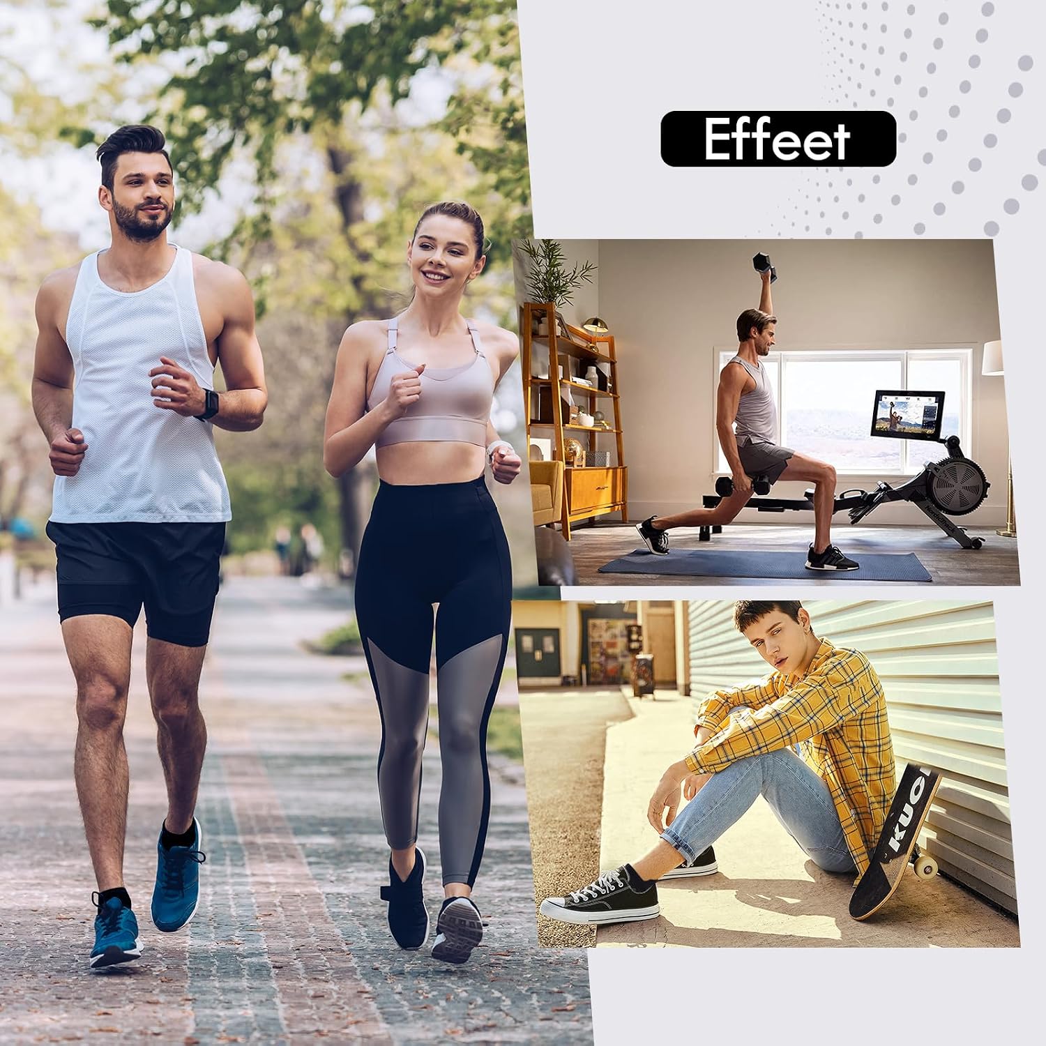Sneaker Socks Men Women 10/20 Pairs - Breathable Sports Socks – Bild 9