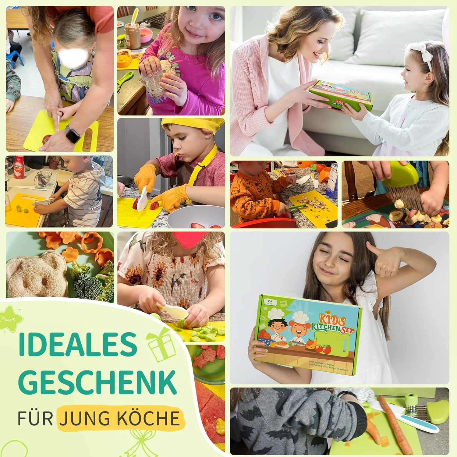 Children's Knife Set - 17 Piece Child-Safe Knife for Real Cooking – Bild 5