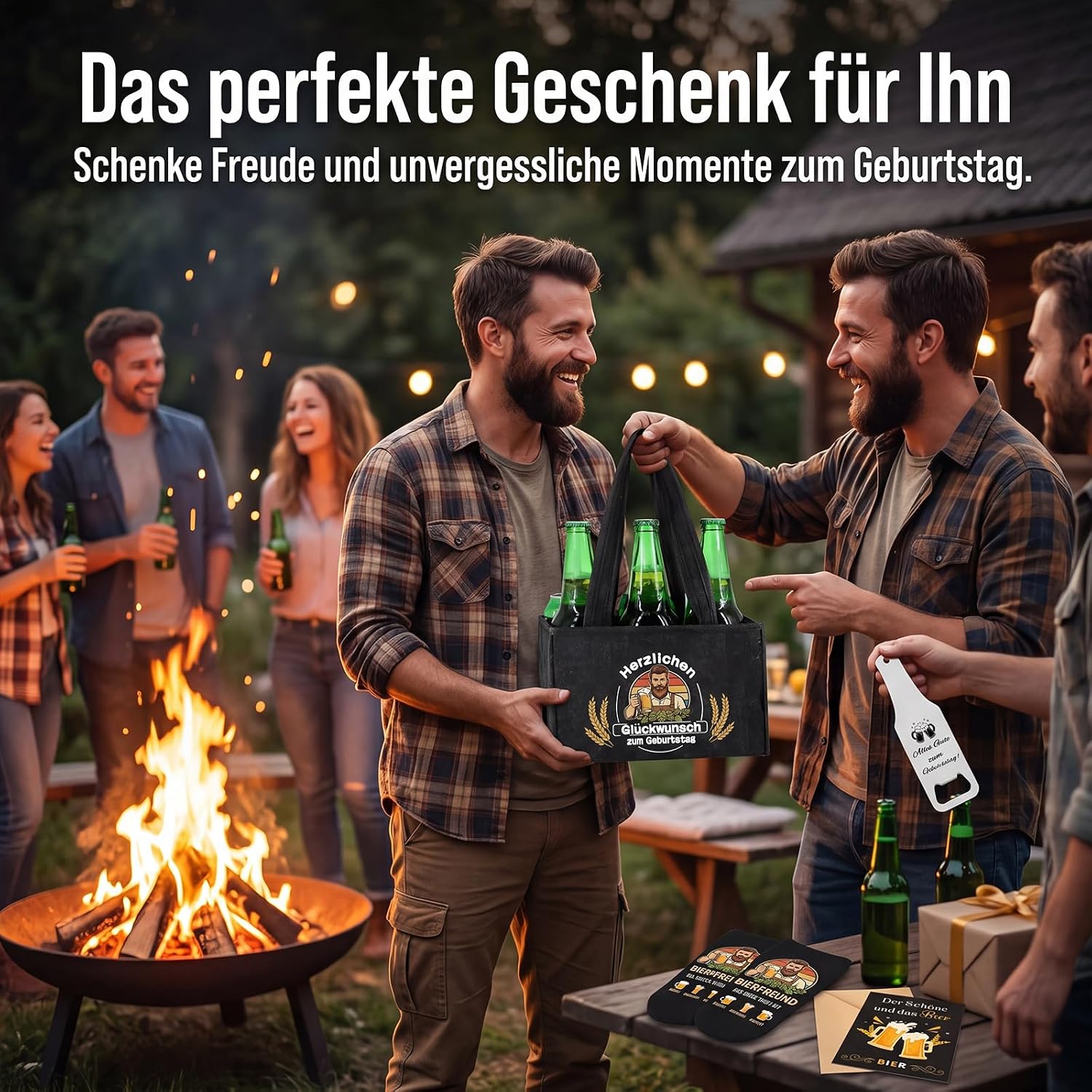 Men's Handbag Beer Gift Set, Birthday Gift for Men – Bild 5