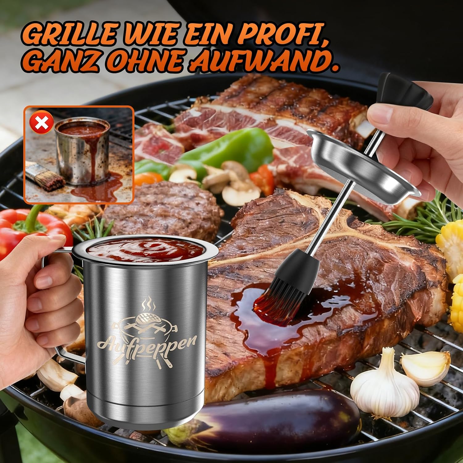 Dusor Gifts for Men Dad, BBQ Grill Brush Tool, Men's Gifts – Bild 6