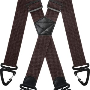 Gucass Men’s Braces, Extra Strong, X Shape Wide, 3.8 cm, Adjustable Length, with 360° Rotating Non-Slip Buckle, One Size Braces for Men and Women
