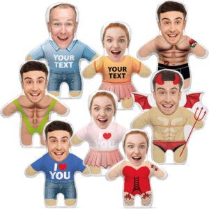 Personalised 3D Person Human Shape Cushion Photo Gift for Valentine’s Day with Your Photo Print for Birthday, Anniversary (with Filling) Motif Funny Doll [091]