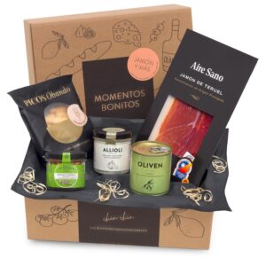 jamon.de Jamon Y MAS Tapas Gift Box Jamón de Teruel, Allioli & Almonds