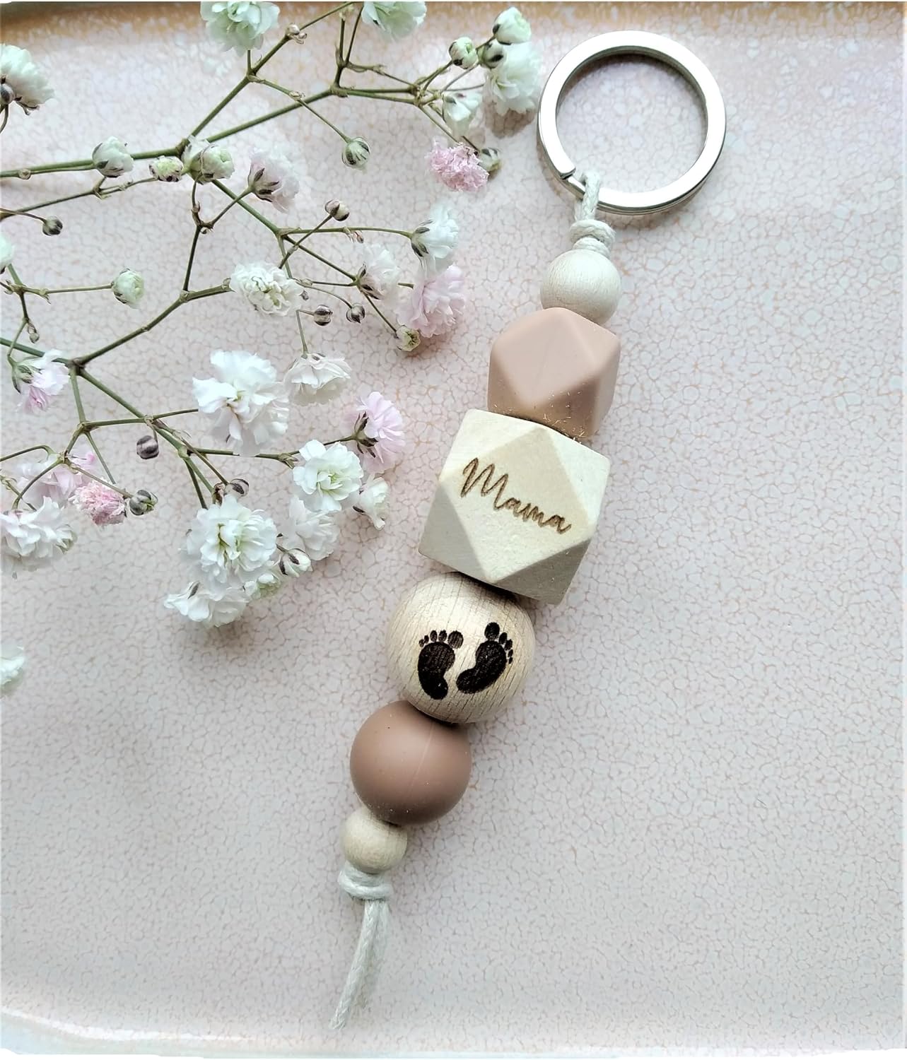 Personalised Pregnancy Keyring Gift Birth Gift – Bild 2