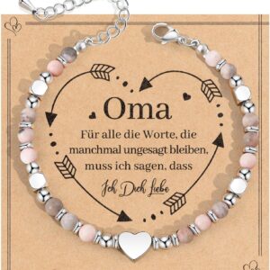 MANVEN Gifts for Mother, Mum, Grandma, Mother's Day, Natural Stone Bracelet for Women, Teenagers, Girls, Girlfriend, Daughter, Sister, Friendship, Christmas, Birthday