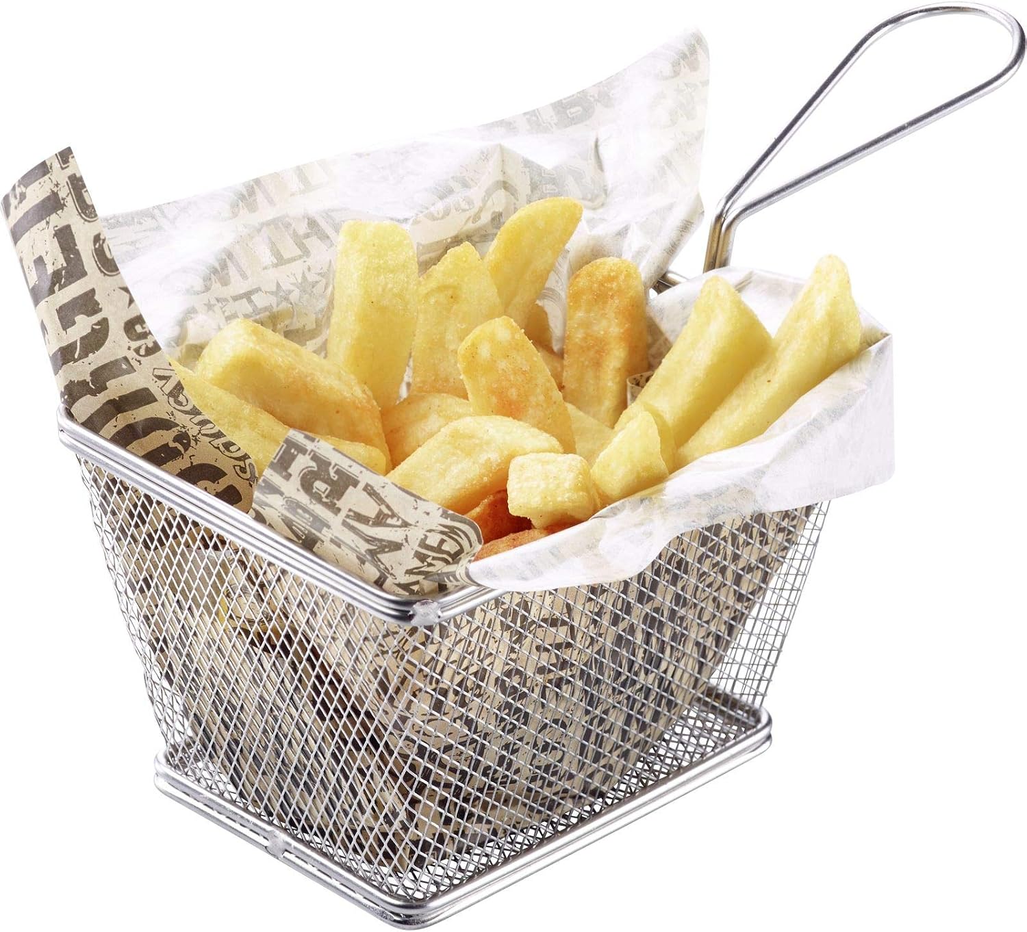 Westmark Serving Basket/Chip Basket, Filling Volume: 12 x 10 x 8 cm, Stainless Steel, Tapas + Friends, Silver, 69102270 – Bild 2