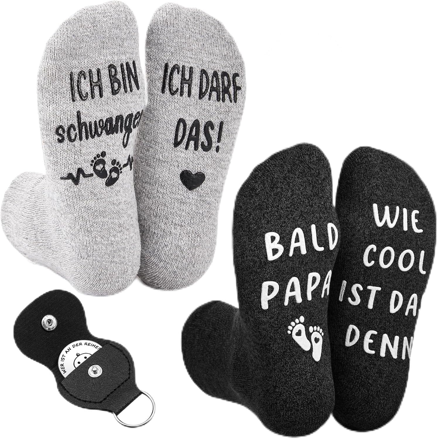 Jadive Gifts for New Parents Non-Slip Socks Decision Coin