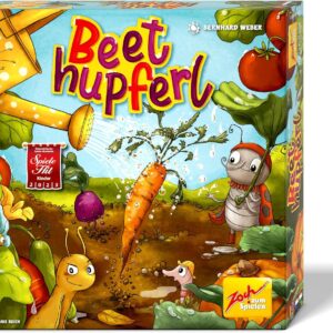 Zoch Beethupferl 3D Children’s Game with Marble Watering Cans, Harvesting Vegetables by Watering, Gardening Game with Rotating Field Plates and Snail Alarm, Action Game for 2-4 Children from 4 Years