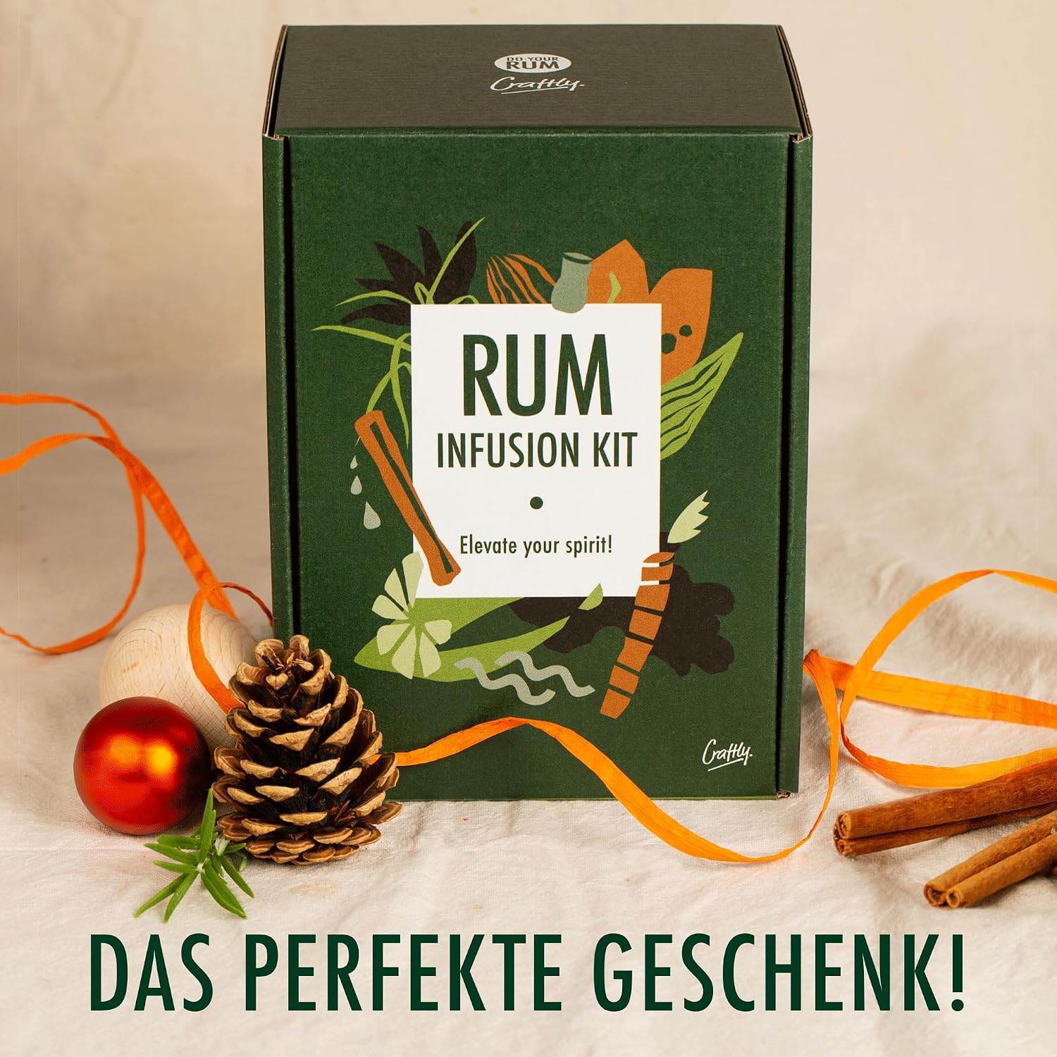 DIY Rum Infusion Set by Craftly | Gift Set | Great Gift for Him, Her, Partner, Anniversary, Birthday | For Men and Women l Spices & Bottles – Bild 6