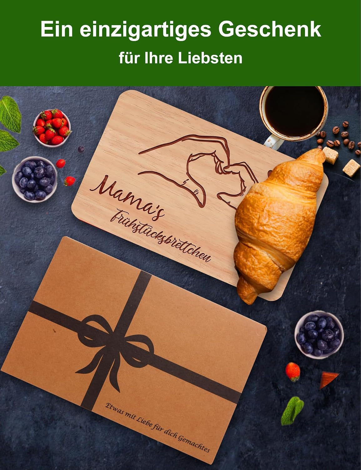 Breakfast Board Mum Gifts | Bread Board with Engraving – Bild 5