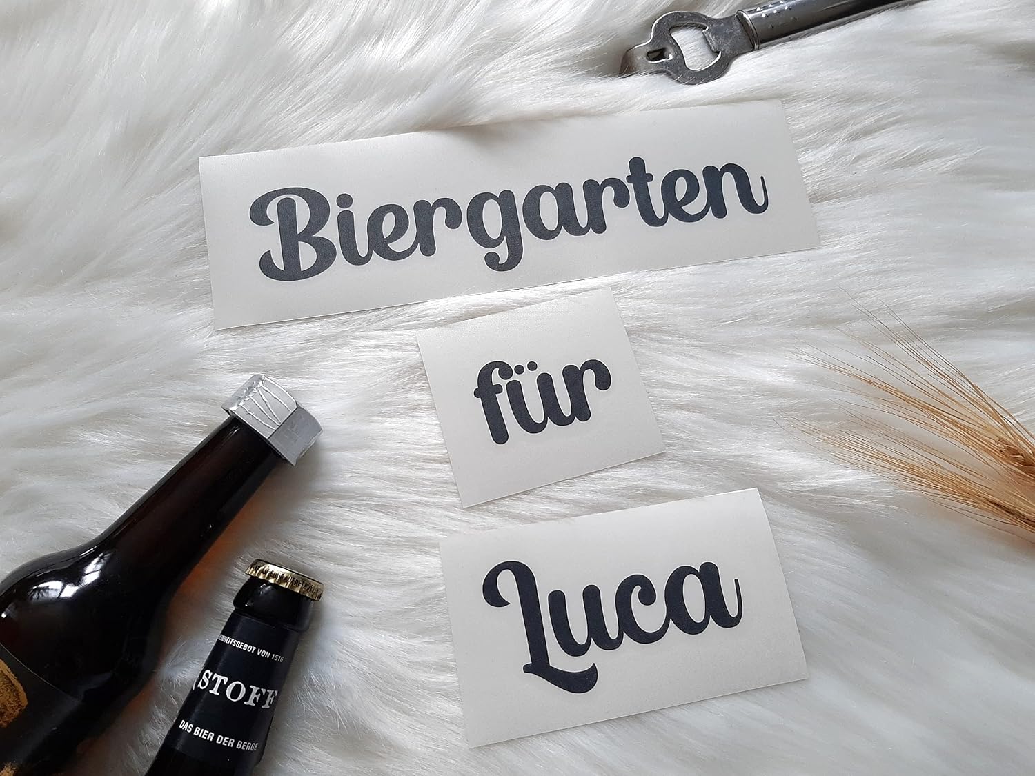 Beer Garden/Herb Garden with Name, Personalised Stickers or Wooden Gift Box DIY Father's Day Mother's Day Gift to Fill Yourself – Bild 7
