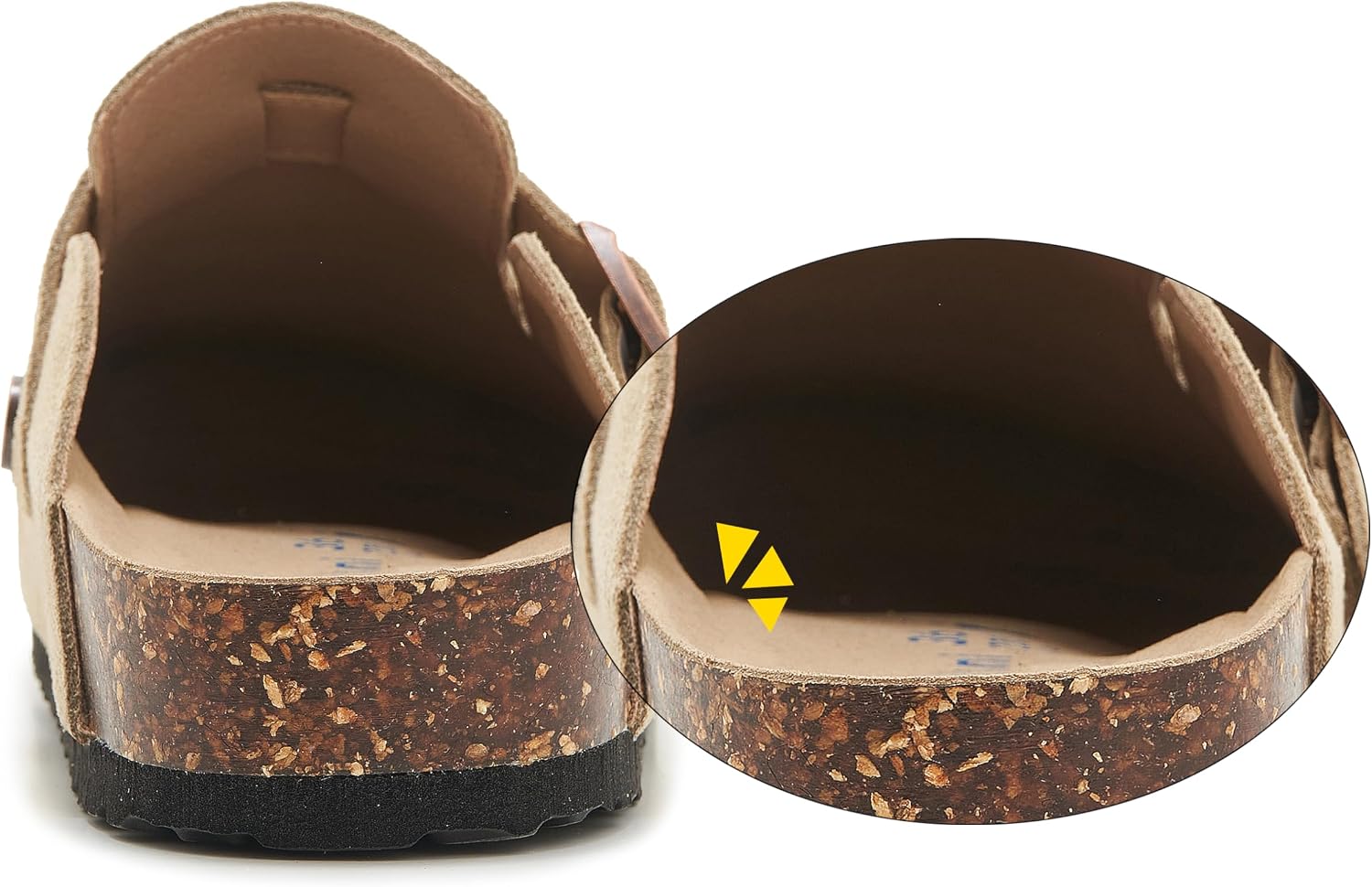 Meik Mangni Suede Clogs for Men and Women Comfort Potato Shoes with Arch Support Women Made of Leather Non-Slip Mules with Soft Cork Footbed, Size 36-47 EU – Bild 5