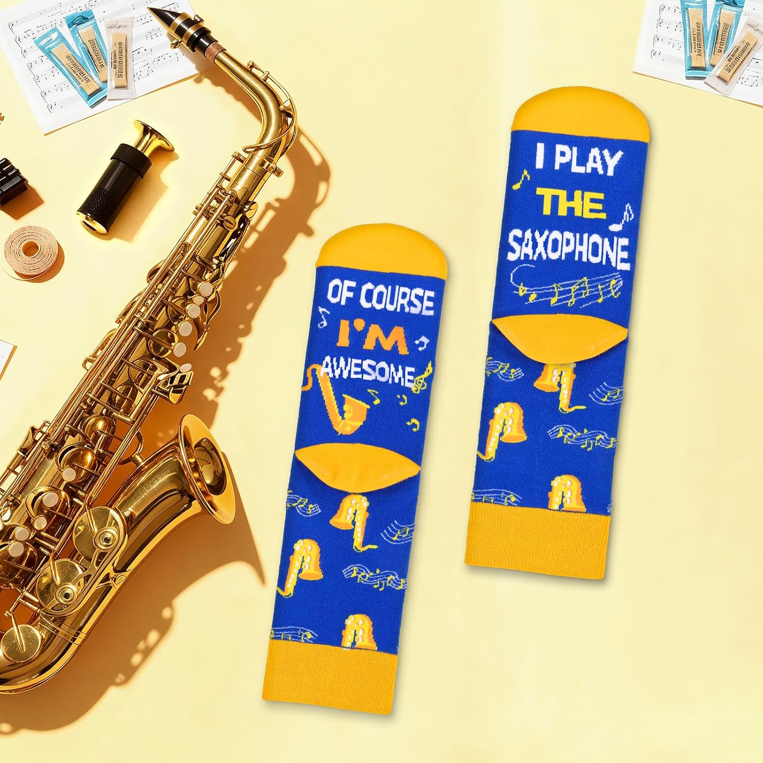 AGRIMONY Funny Music Socks Men Boys Music Colourful Men Funny Socks Cool Musician Funny Socks Father's Day Gift Valentine's Day Gift Ideas – Bild 3