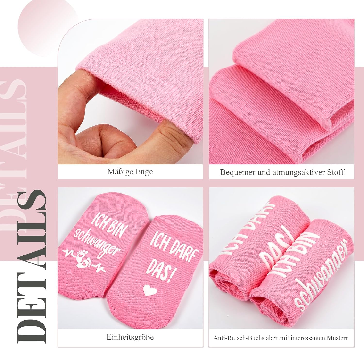 Jadive Gifts for New Parents Non-Slip Socks Decision Coin – Bild 3