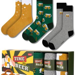 soxo Tin Socks Men's Beer Gifts For Men Funny Sock Gift Summer Socks Men 40-45