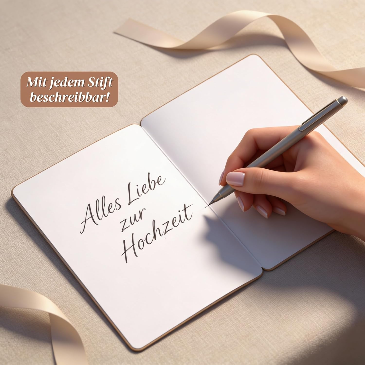 Wedding Card Money Gift Card Wedding Wedding Gift Bride and Groom Wood – Bild 7