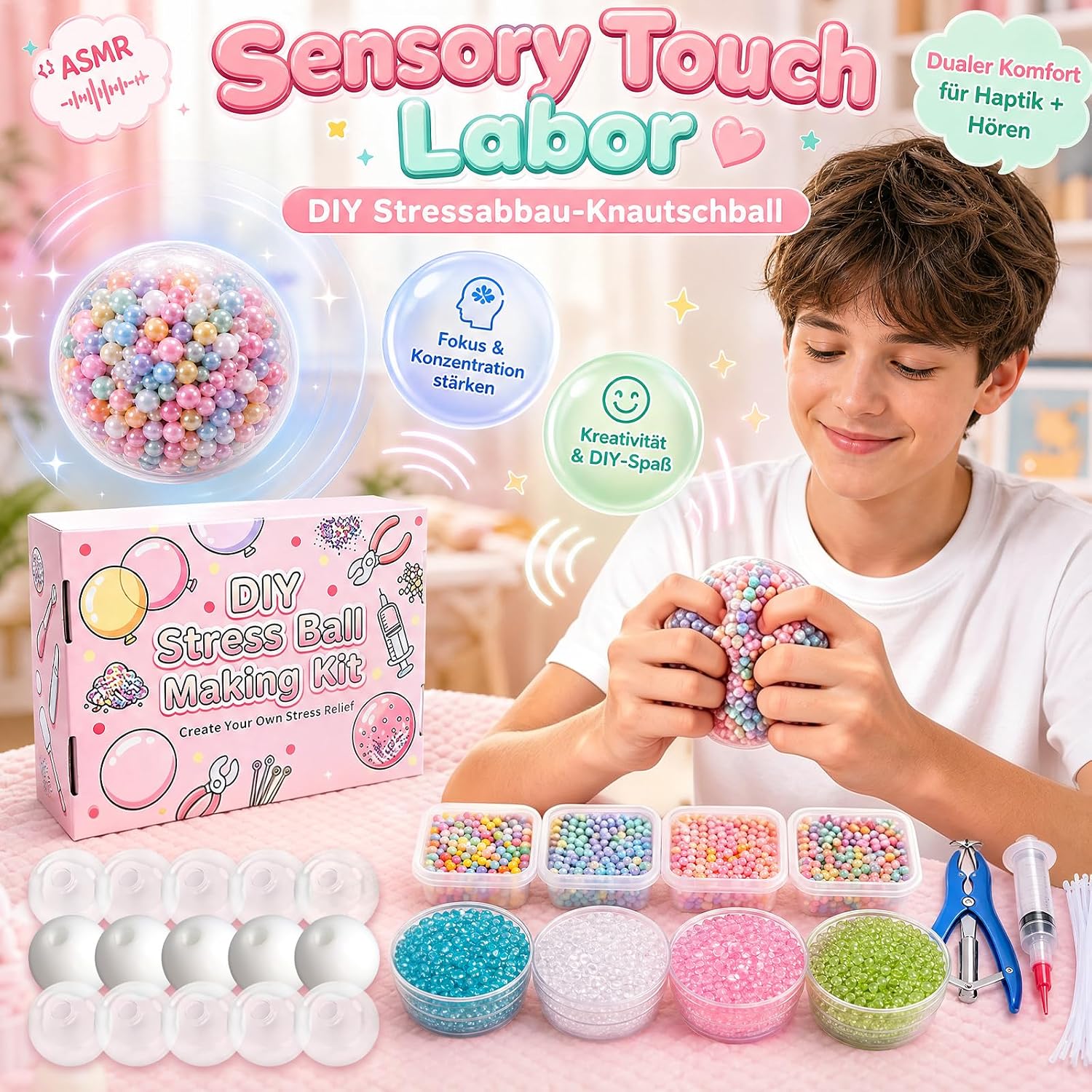 Squishy DIY Set, Stress Ball Squishy Set for Adults – Bild 4