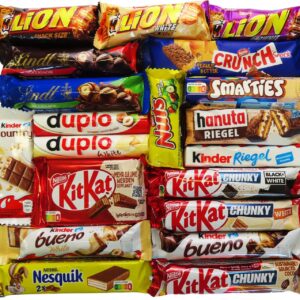 CAPTAIN PLAY Snack Box with Various Chocolate Bars, Set of 20