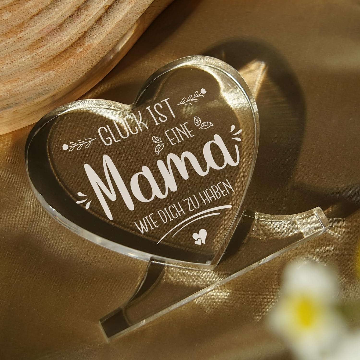 Mum Gift - Heart Acrylic - Birthday Gift for Mum – Bild 3