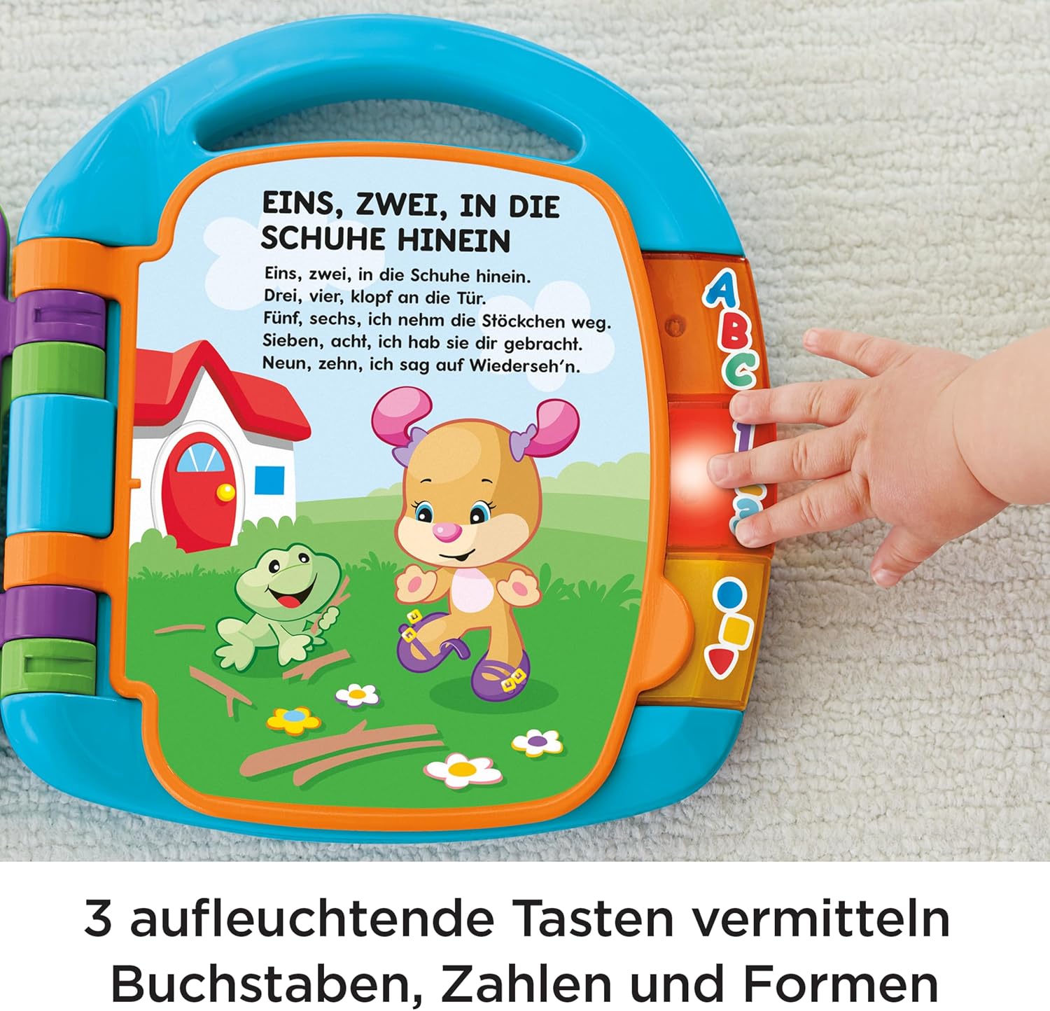 Fisher-Price Learning Fun, Songbook, Baby Music Book, Music Toy for Babies, Electronic Children's Book, from 6 Months, German Version, CDH40 – Bild 5