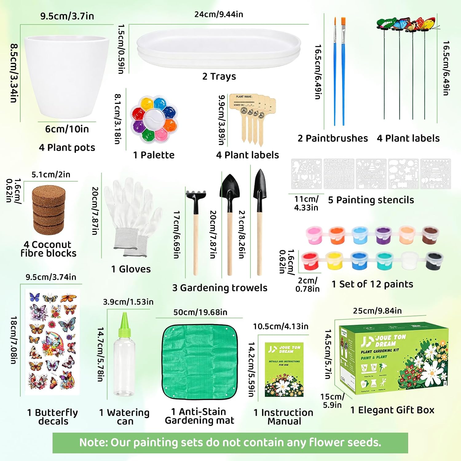 Flower Pot for Painting Set - Creative Gift for Birthday/Easter – Bild 3