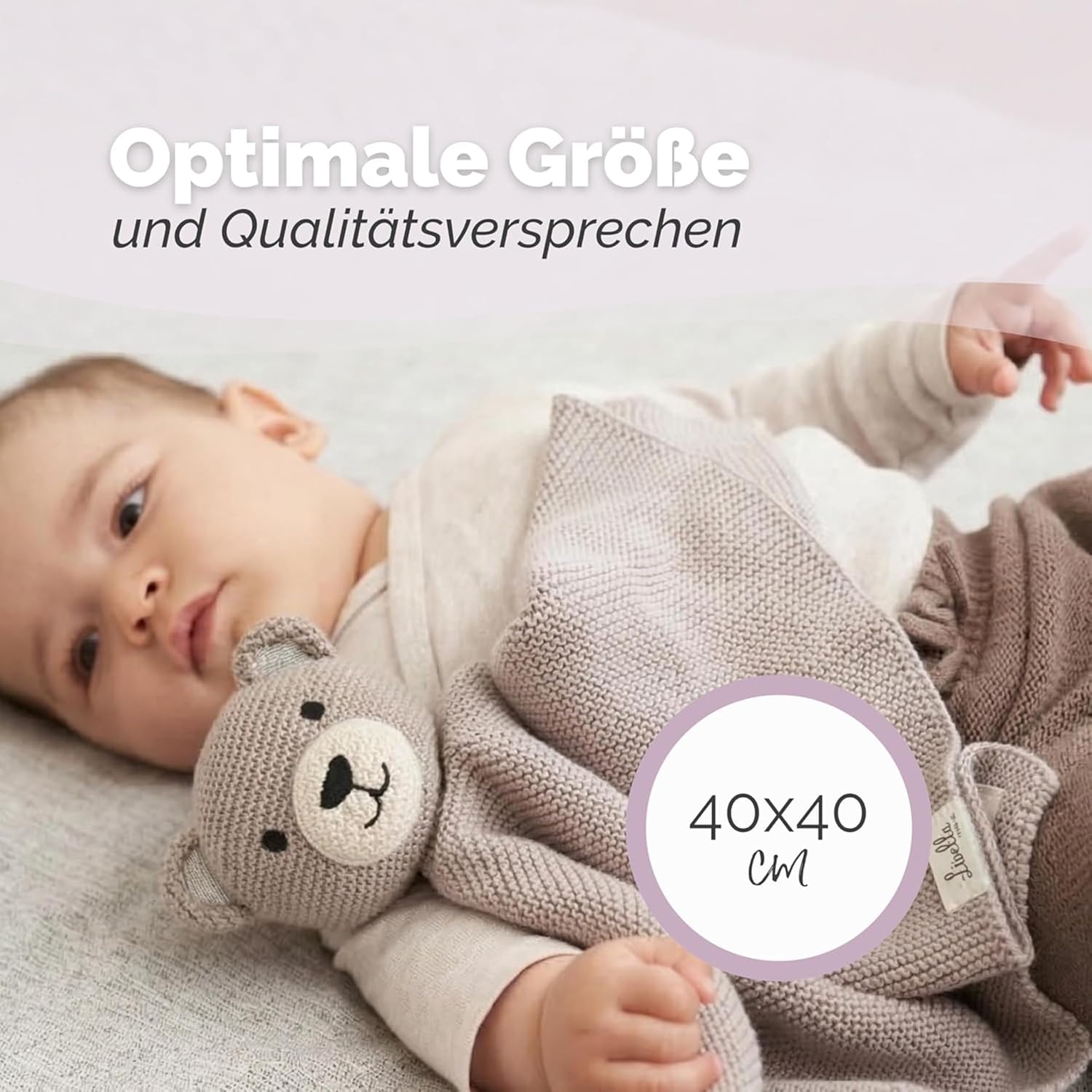 Livella Cuddly Toy Bear with Socks - Cuddly Toy Made from 100% Organic – Bild 2