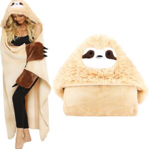 Gifts for Women Sloth Cuddly Blanket Sloth Birthday Gift Blanket Gifts Cuddly Blanket Fluffy