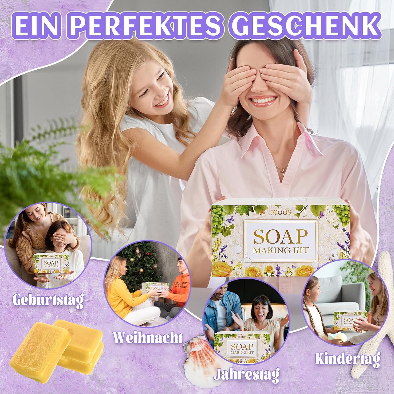 JUYRLE Make Your Own Soap, Craft Set, Adult Soap Making DIY Set – Bild 7