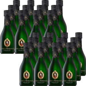 Fürst von Metternich Riesling sparkling wine, dry, dry (2 x 12 x 0.2 l) premium sparkling wine from pure German wine growing areas in the Rheingau and the Palatinate, clear and pronounced fruit notes