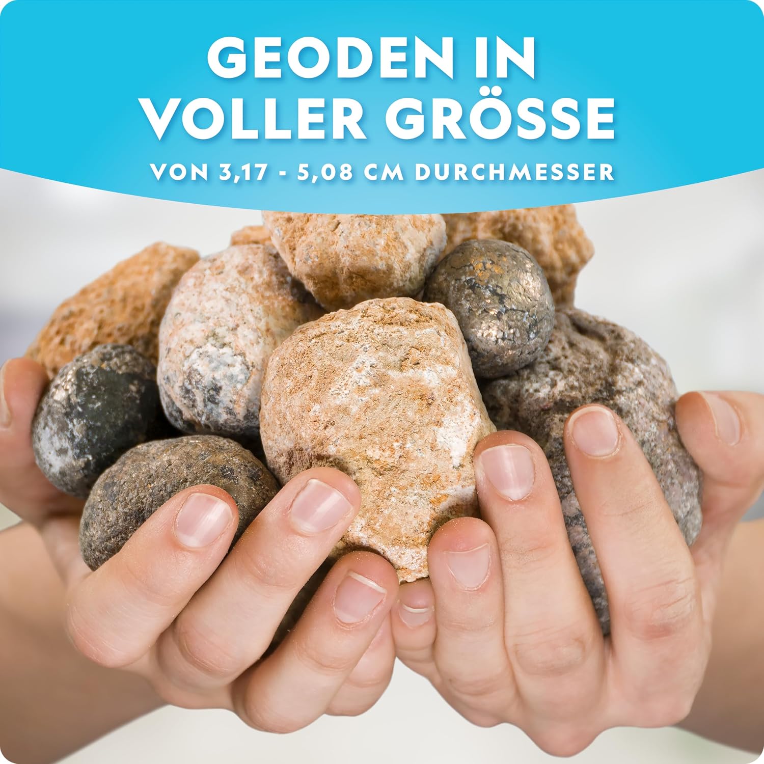 NATIONAL Geographic 10 Premium Break Up Geodes - Includes Goggles & Stand - Mint Experiment Kit, Geology Gift for Kids – Bild 5