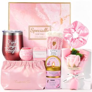 Birthday Gifts for Women, Get Well Basket for Her, Unique Wellness Set with Relaxation and Bath Set for Girls, Valentine’s Day Gift Box for Girlfriends, Mother, Wife, Sister