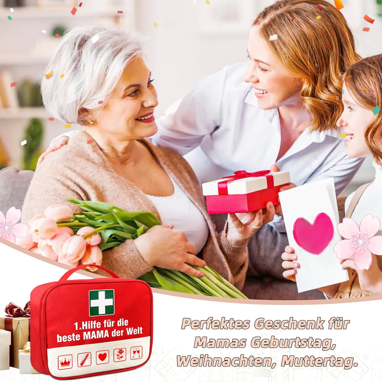 TUZELIYA Gifts for Mum - 1st Aid Bag for Expectant Mum & Mum - Funny Pregnancy Gift - Baby Shower Gift - Money Gifts Birthday - Mother's Day Gifts Mother's Day – Bild 7