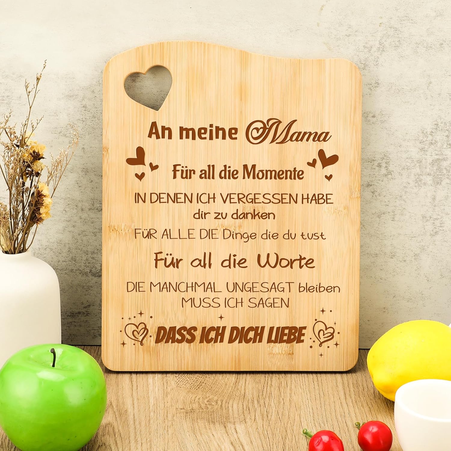 Gifts for Mum, Bamboo Chopping Board, Mum Gifts, Birthday – Bild 6