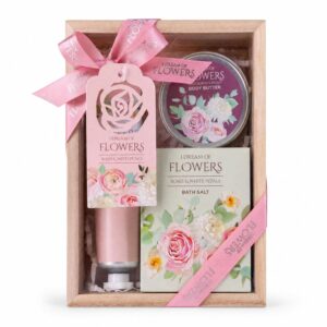 Accentra Gift Set I Dream of Flowers in Wooden Box with 100 g Bath Salt