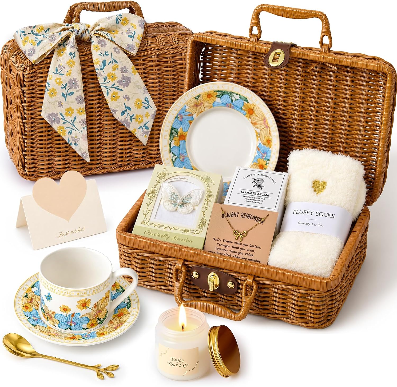 Gifts for Women, Girlfriend, Mother - Gift Set Women with Candle Cup
