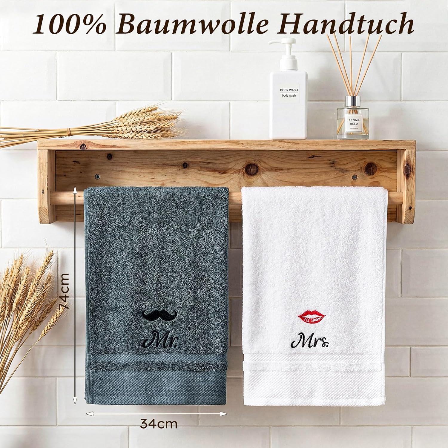 Wedding Gifts for Newlyweds, 6-Piece Mr and Mrs Gift for Bride and Groom Mugs, Apron and Towel, Engagement Gift, Couple Gifts, Anniversary Gift for Wedding, Engagements – Bild 6
