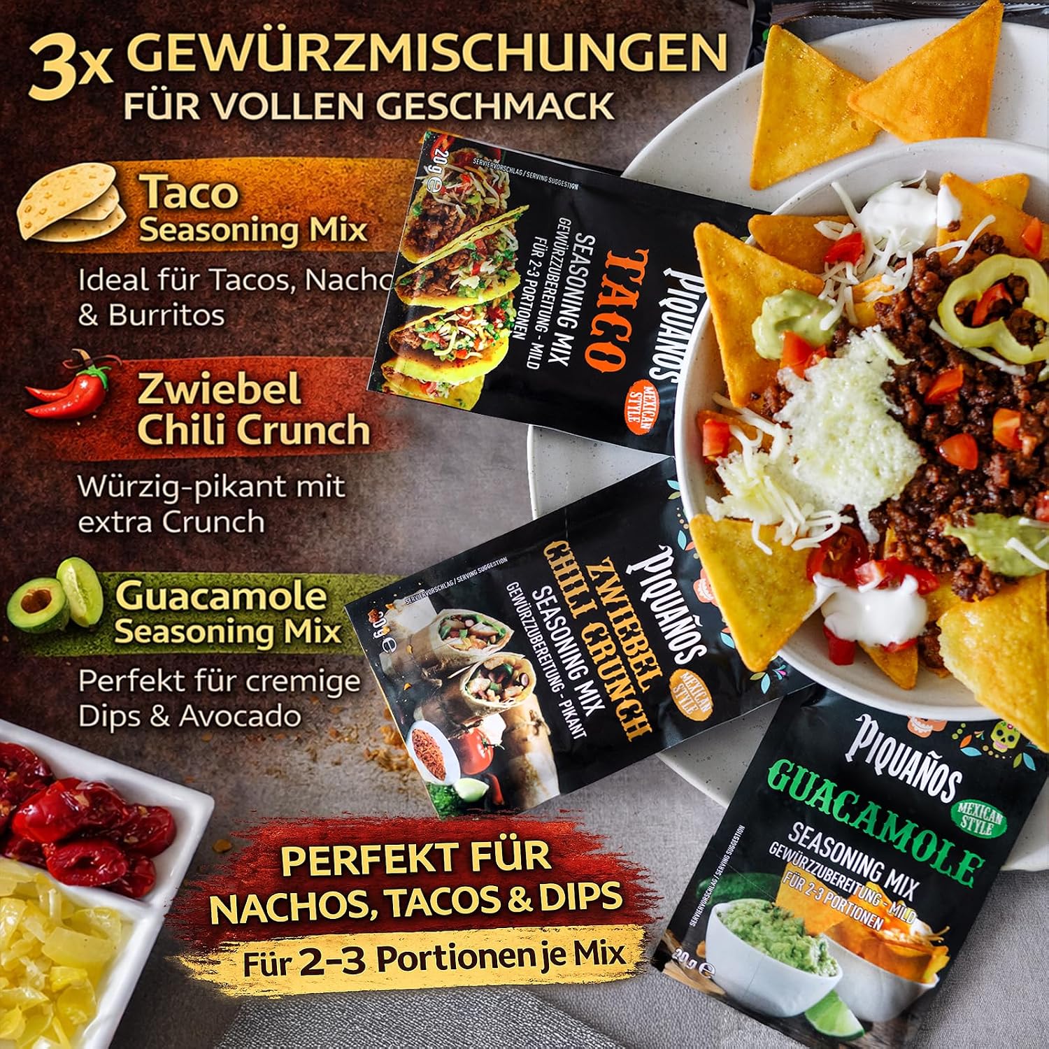 Piquaños Gift Box - Mexican Gift Basket with 13 Specialities – Bild 3