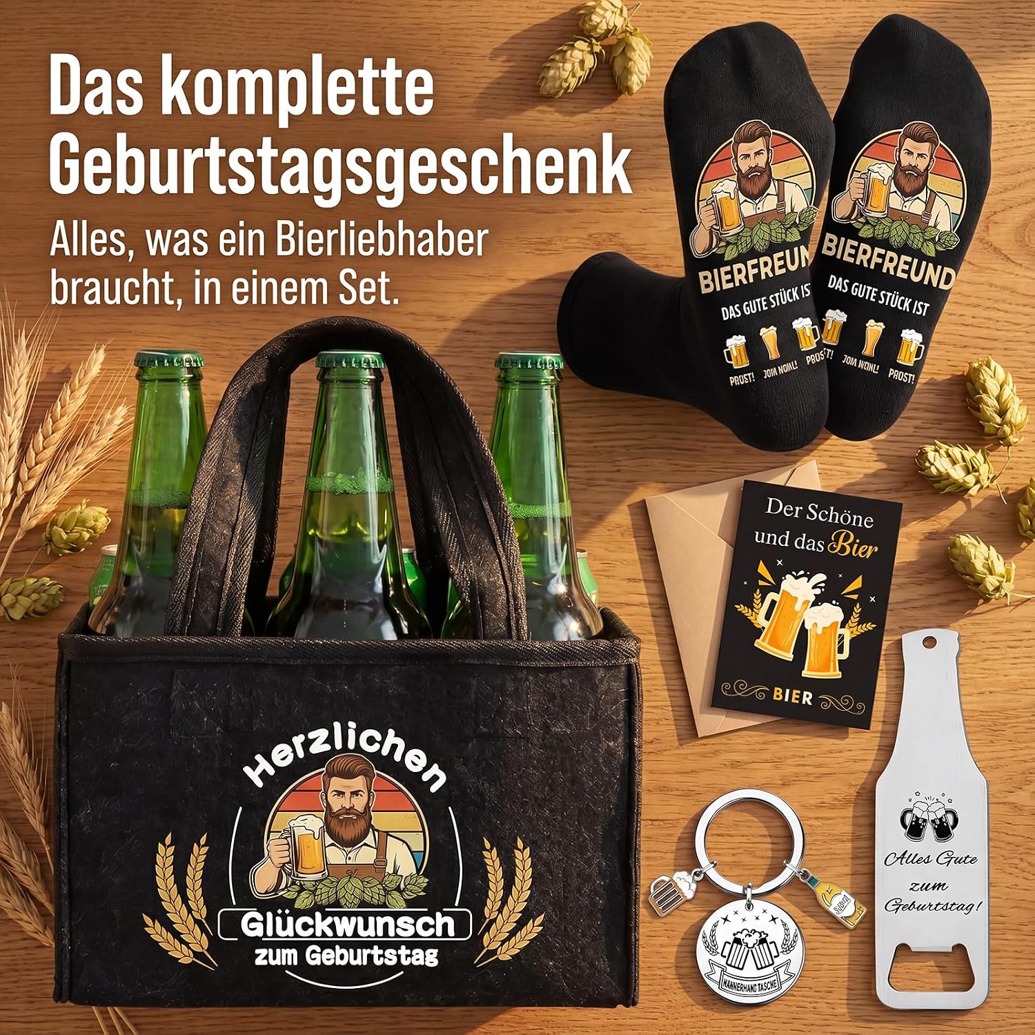 Men's Handbag Beer Gift Set, Birthday Gift for Men – Bild 7