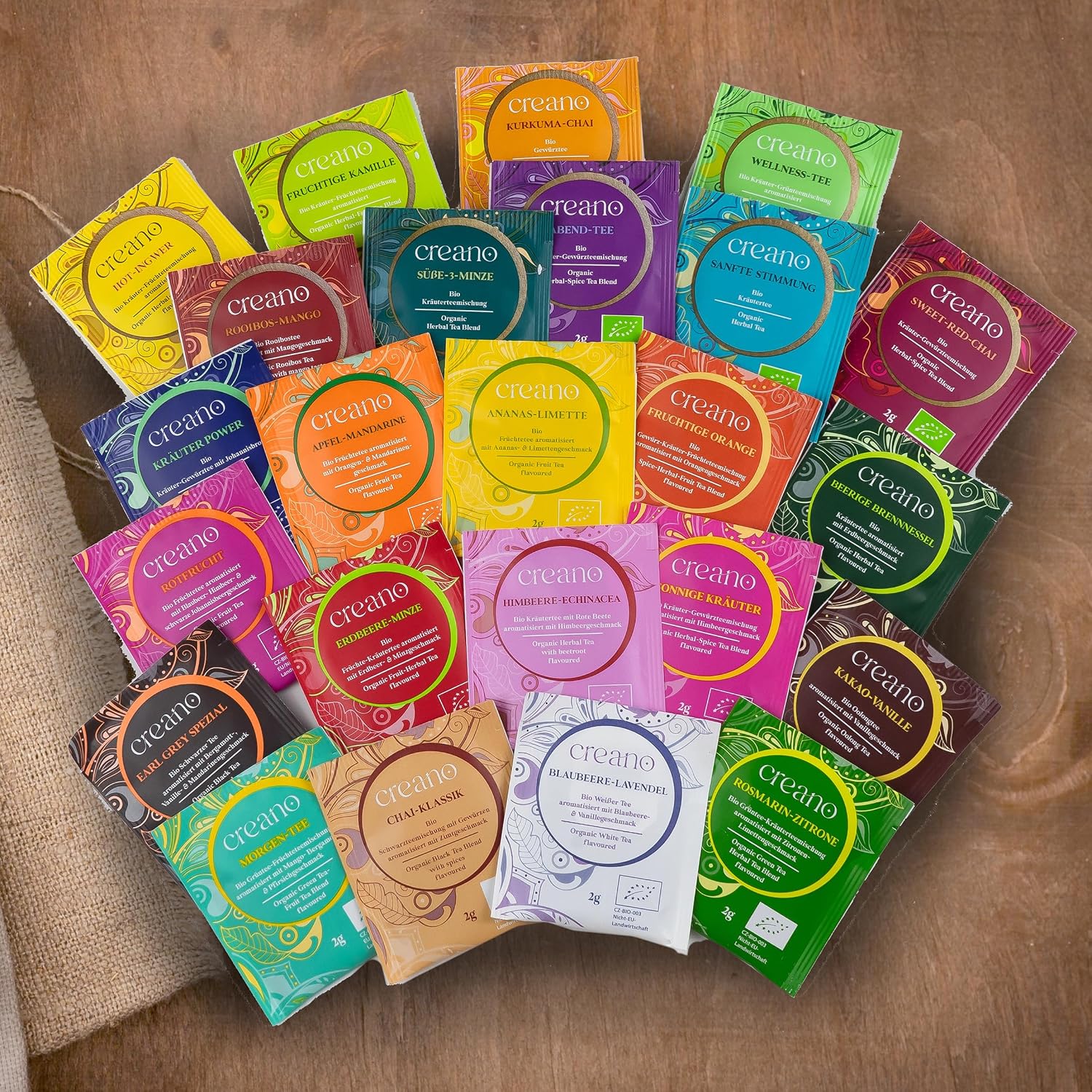 Creano Organic Advent Calendar "Classic" - Hanging Calendar - 24 Organic Tea Bags - Gift Before Christmas – Bild 7