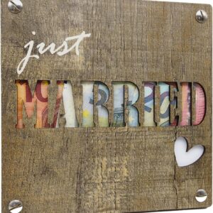 Money Gift "Just Married" I Original Wedding Gift for Bride and Groom Made of Wood I Wedding Gifts I Money Gifts I Money Packaging I Wedding Gift I Gifts I Give Money from the Heart