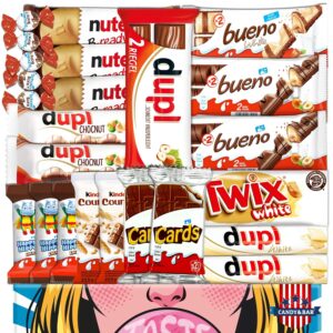 Chocolate Mix Box | Gift Box with Children’s Chocolate & Well-known Brands | Chocolate Bars & Candy Mix | For Children Family | Gift Idea | Candy & Bar