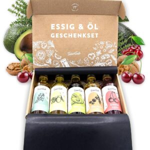 Timber Taste® Vital Oil Gift Set Women – 5 Seasoning Oils & Aroma Oils for