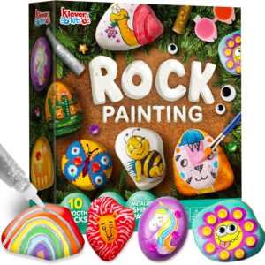 Joyin Stones Painting Set Craft Set for Children 6 7 8 9 10 11 12 Years, Creative Stone Painting Craft Gift Girls from 6-12 Years Halloween Gift